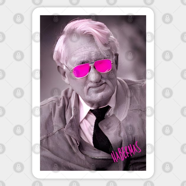 Habermas - swag version Sticker by PHILOSOPHY SWAGS